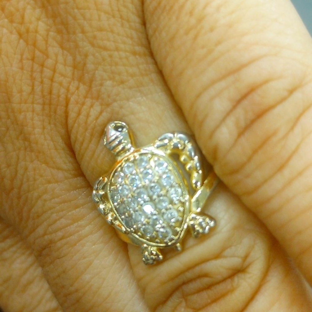 14k plated stainless steel ring size 8